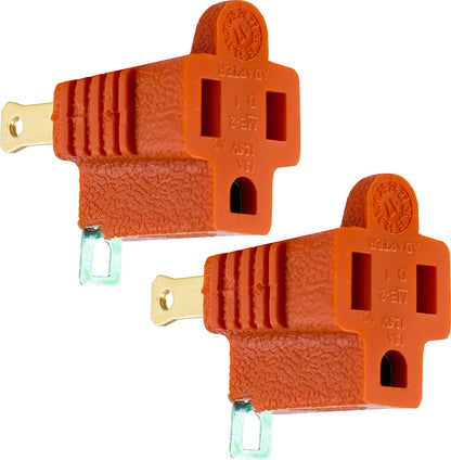 GE VINYL 3 2 GROUNDING ADAPTE