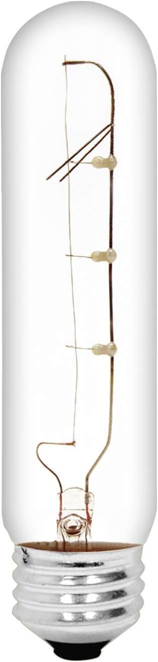 GE Lighting 25-Watt Crystal Clear Tubular T10 1CD Light Bulb, 1 Pack
