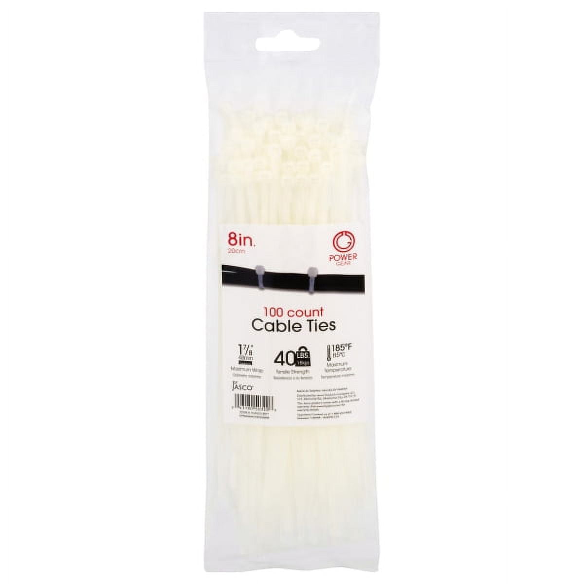 GE CABLE TIES 8IN 100CT