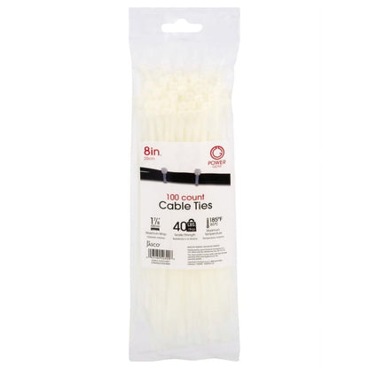 GE CABLE TIES 8IN 100CT