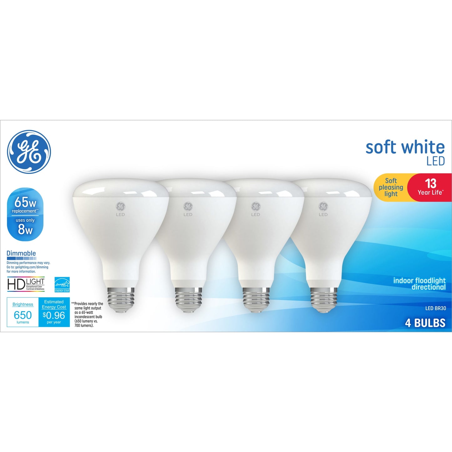 GE Lighting Classic LED 50 Watt Replacement, Bright White, MR16 Indoor Floodlight Bulb, 1 Pack