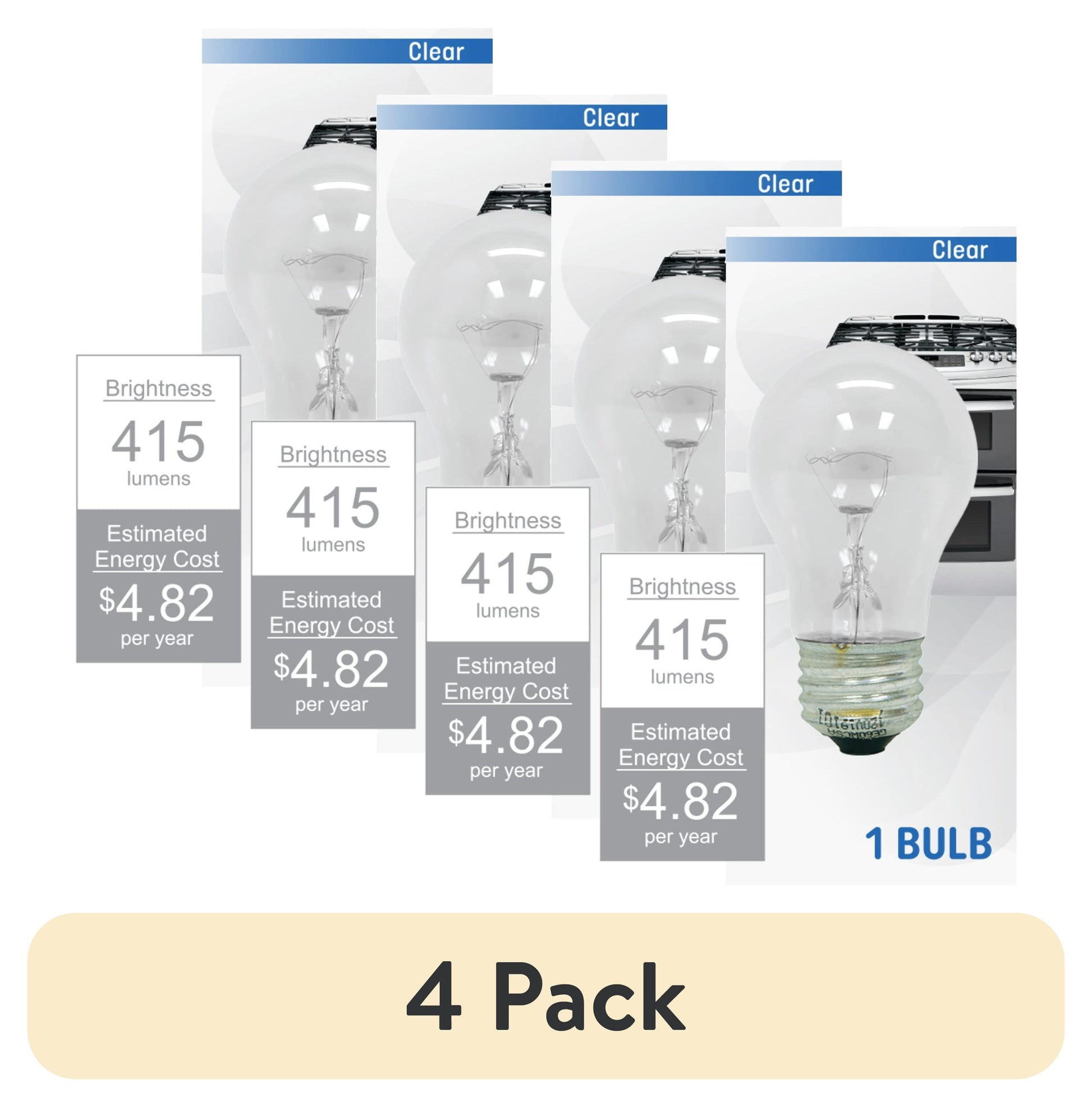 GE 40W A15 Appliance Incandescent Light Bulb Clear