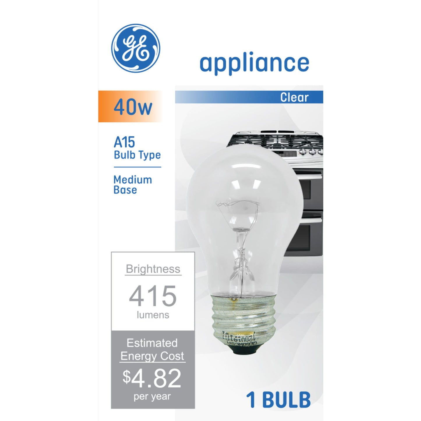 GE Lighting Specialty T6 LED Light Bulb, Appliance Bulb, 15 Watt Replacement, E12 Candelabra Base