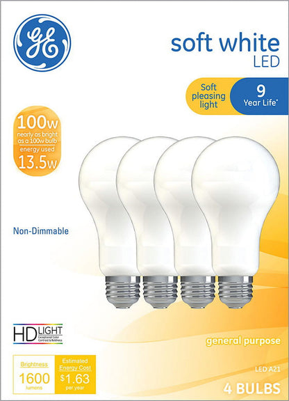 GE 200W A21 Soft White General Purpose Light Bulb