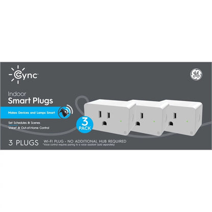GE Lighting Cync Indoor Smart Plug, Smart Outlet Control, WiFi Outlet, Works with Alexa and Google Home