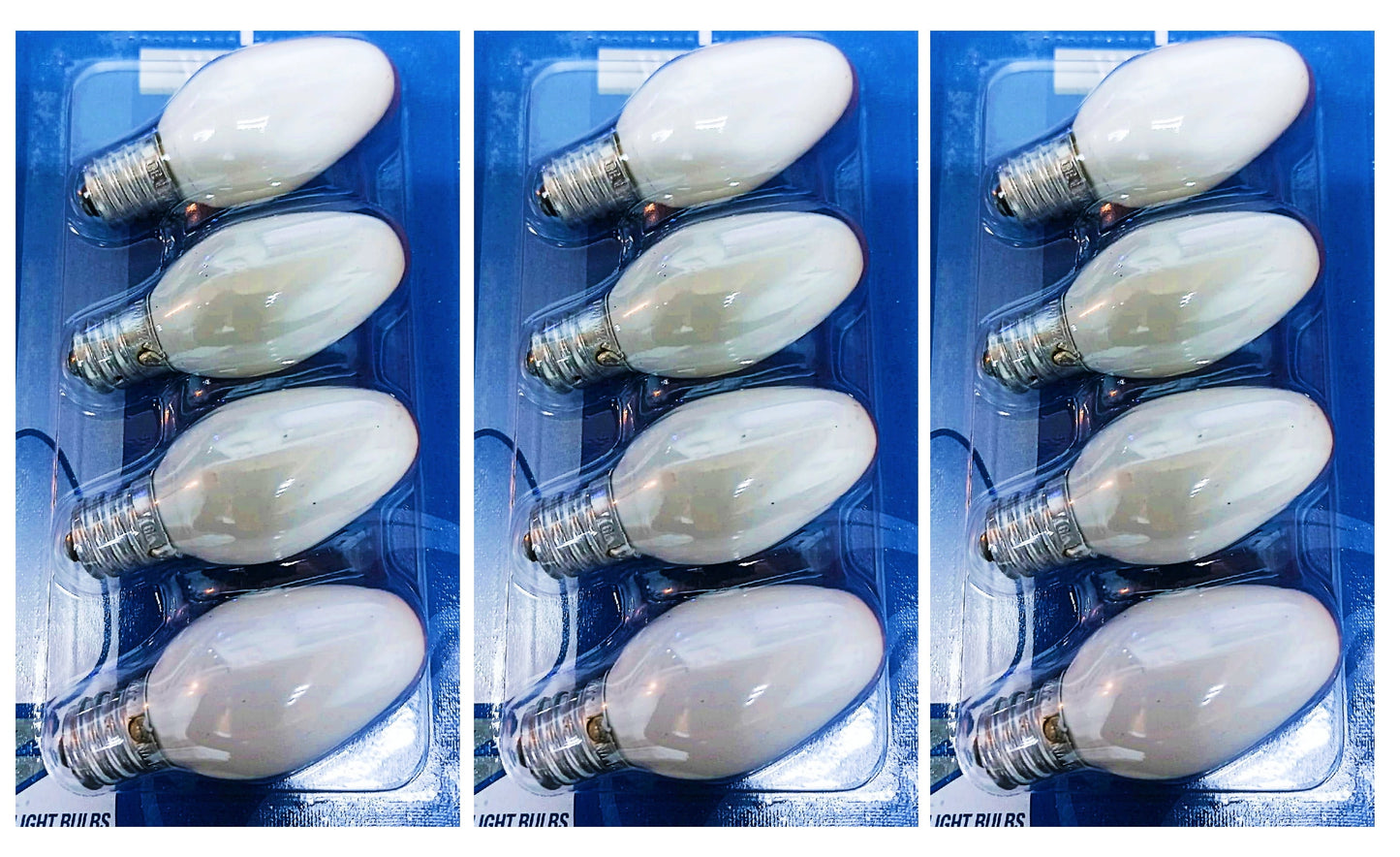 GE 4W C7 Night Light Incandescent Light Bulb White (4-Pack)
