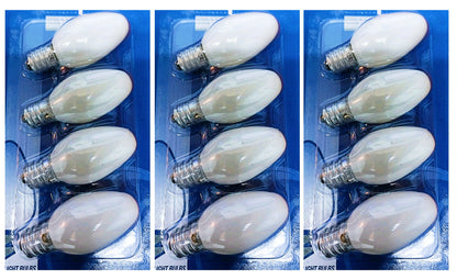 GE 4W C7 Night Light Incandescent Light Bulb White (4-Pack)