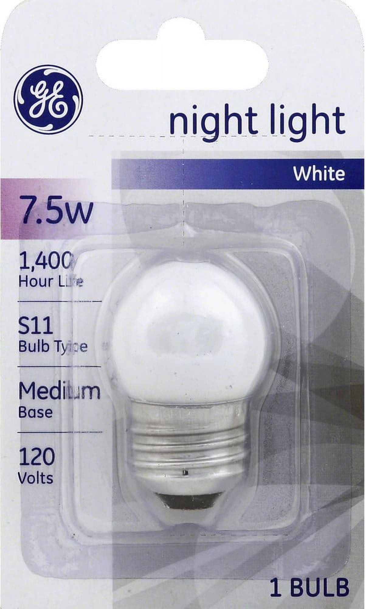 GE 16001 4W Night Light Bulb White