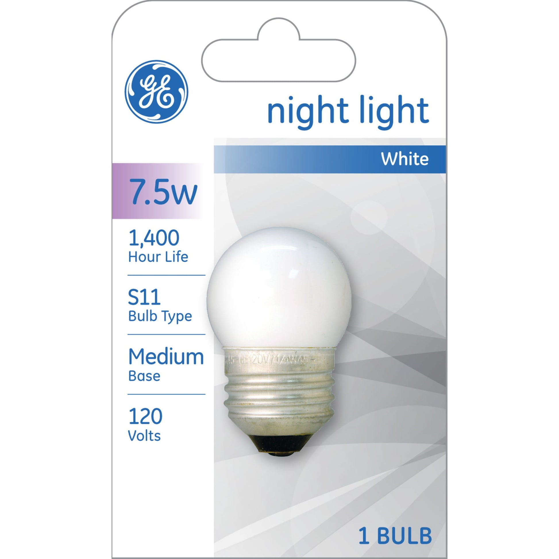 GE 7.5W S11 Nightlight Light Bulb