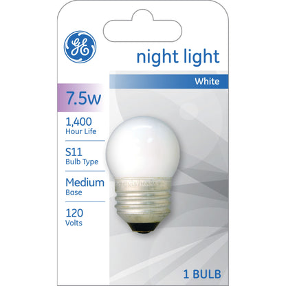 GE 7.5W S11 Nightlight Light Bulb