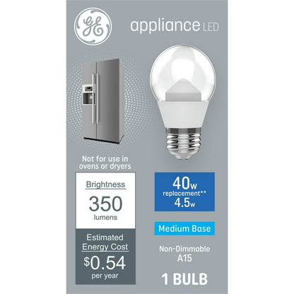 GE Lighting Specialty T6 LED Light Bulb, Appliance Bulb, 15 Watt Replacement, E12 Candelabra Base