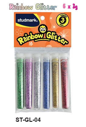 CLi Assorted Glitter Tubes, 6 count