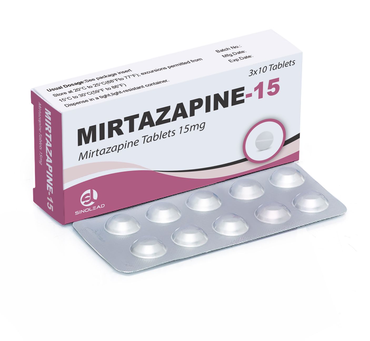 MIRTAZAPINE TD 15MG 5X6UD