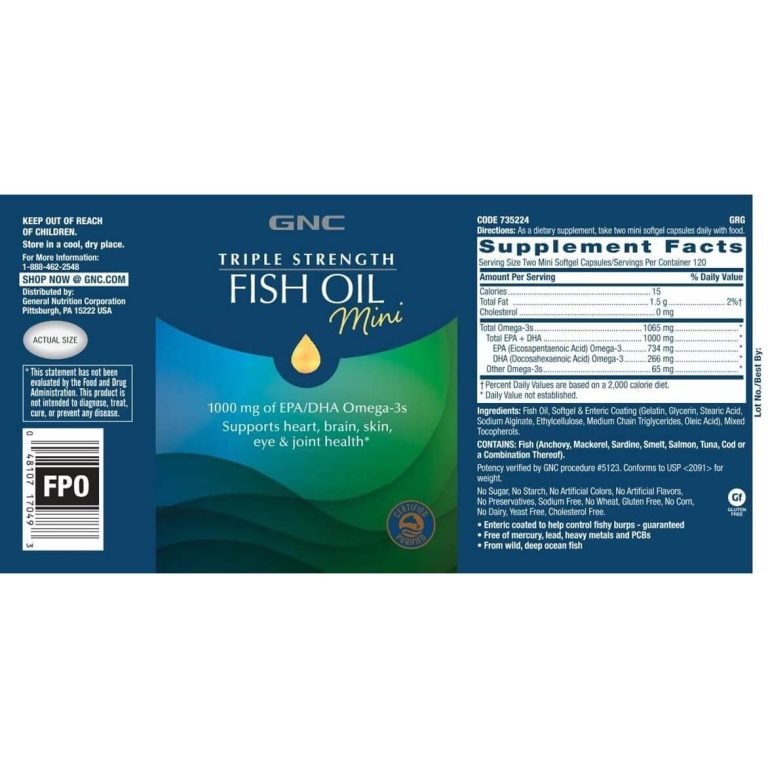 NB FISH OIL GC 645MG 90 MINI SFG