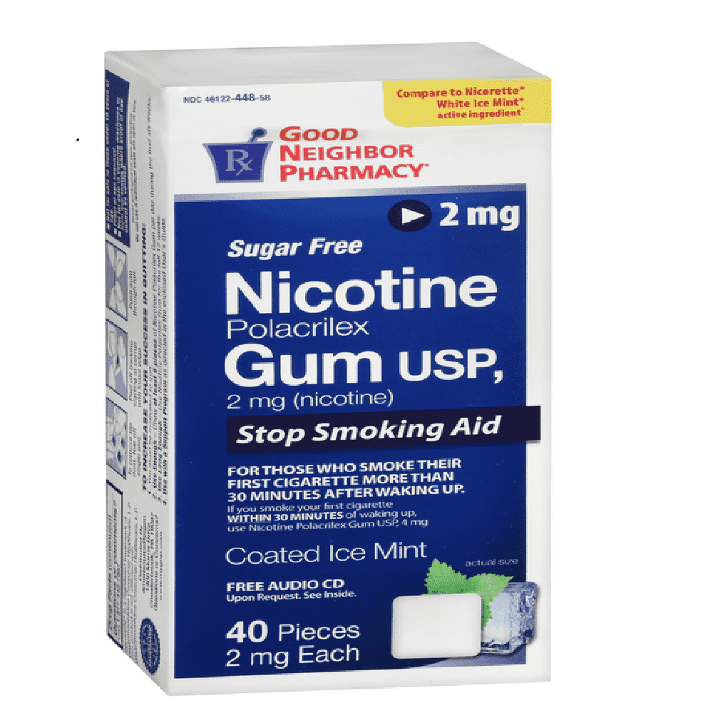 GNP NICOTINE GUM 2MG MINT 110CT