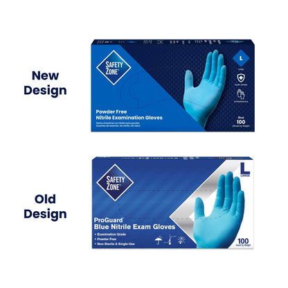 GLOVES NITRILE BLUE PWD FR SM GLV 100 DS
