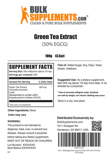 GRN TEA EXTRCT95%(EPIGLLCT GALL)100GM DS