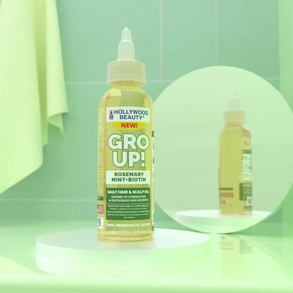 Hollywood Beauty Gro Up! Rosemary Mint + Biotin Oil 4oz