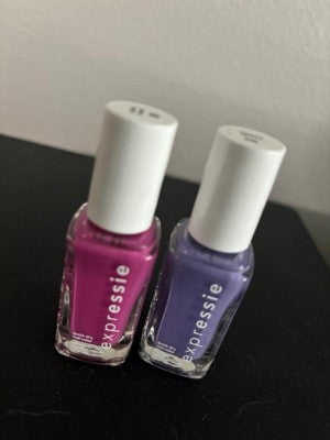 essie expressie quick dry nail polish, vegan, power moves, purple, choreo queen, 0.33 fl oz