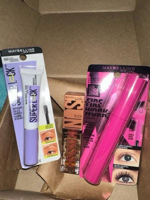 MAYBELLINE New York Super Lock Brow Glue Clear & Tinted Eyebrow Gel, Black, 0.23 oz