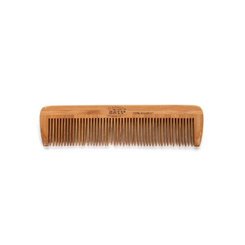 BASS Brushes Premium Bamboo Grooming Comb - Pocket Style