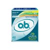 O.B. Tampons 18 Regular - 12 Super-10 Super Plus Fluid Lock