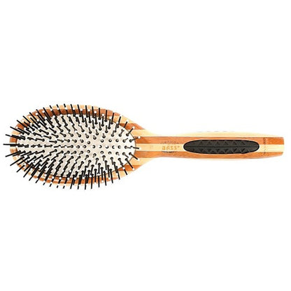BASS Brushes Style & Detangle Hair Brush With Premium Bamboo Handle - Large Paddle with Nylon Pins