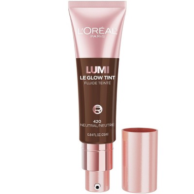 L'ORÉAL PARIS Lumi Le Glow Tint Liquid Skin Tint, 420 Neutral, 0.84 fl. oz.