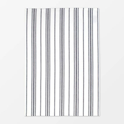 MUkitchen Farmhouse Weave 100% Cotton Kitchen Towels - Stainless, 19" x 28", 2 Count