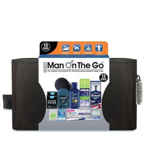 Convenience Kits International Man On The Go Bath and Body Deluxe Travel Kit, 13 count