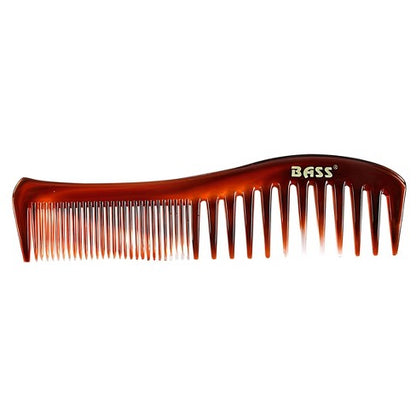 BASS Brushes Premium Bamboo Grooming Comb - Wide & Fine Tooth Style