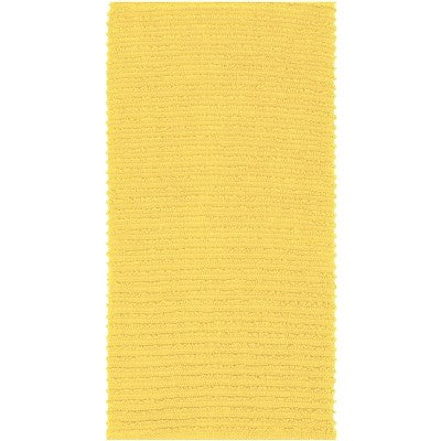 MUkitchen 100% Cotton Ridged Solid Towel - Sunburst, 18"x28"