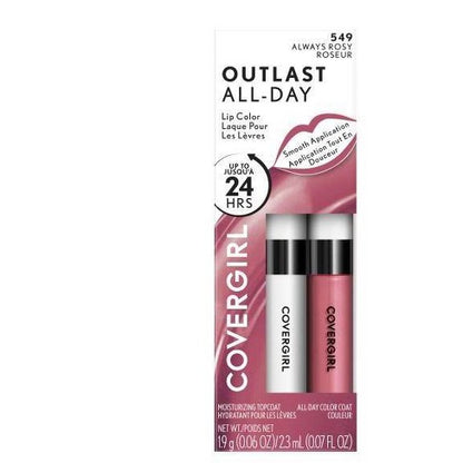 COVERGIRL Outlast All-Day Lip Color with Topcoat - 549 Always Rosy