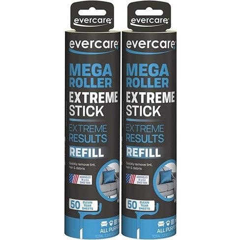Evercare Extreme Stick Roller Refill 50 Sheets 10Inches Wide