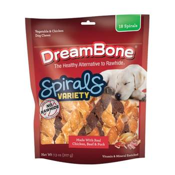 DreamBone Chicken and Vegetable Twist Sticks Dog Treats, 50 count