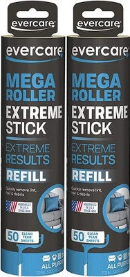 Evercare Extreme Stick Roller Refill 50 Sheets 10Inches Wide