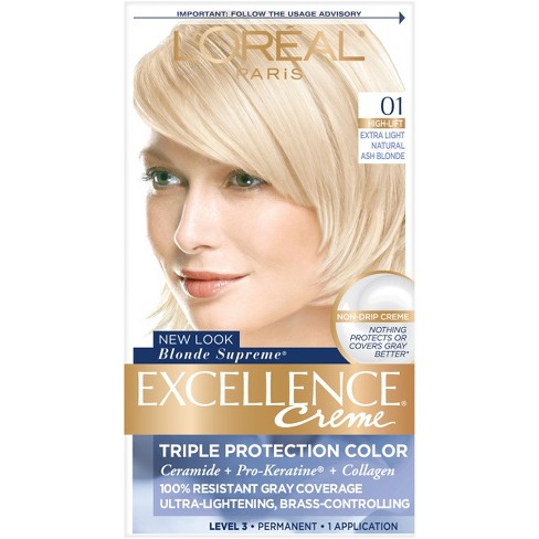 L'ORÉAL PARIS Excellence Triple Protection Permanent Hair Color, 6R Light Auburn, 6.3 fl. oz.