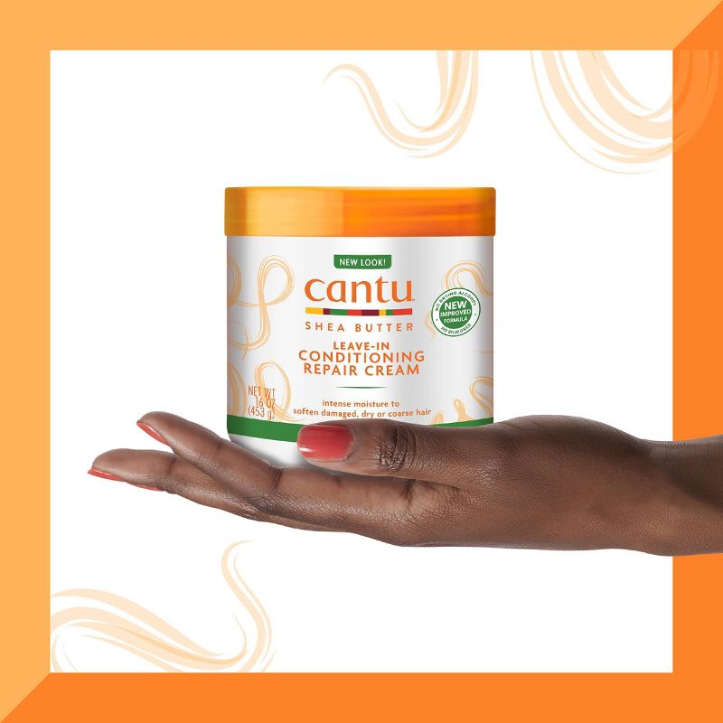 Cantu Shea Butter Leave-In Conditioning Repair Hair Cream, 12 oz