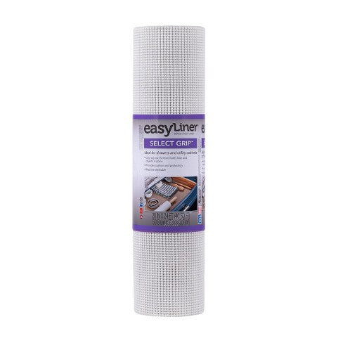 DUCK Select Grip EasyLiner Shelf and Drawer Liner - White, 12" x 10'