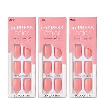 KISS imPRESS Color Press-On Fake Nails - Sandbox