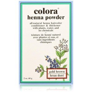 Colora Henna Powder Hair Color Gold Brown 2oz