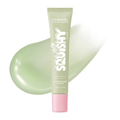 COVERGIRL Clean Fresh Squishy Glaze Lip Butter Balm - 100 Raspberry Twist, 0.5 oz
