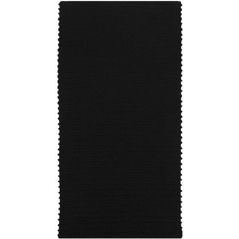 MUkitchen 100% Cotton Ridged Solid Towel - Onyx, 18"x28"