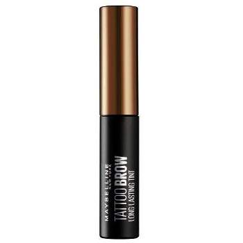 MAYBELLINE New York Super Lock Brow Glue Clear & Tinted Eyebrow Gel, Black, 0.23 oz