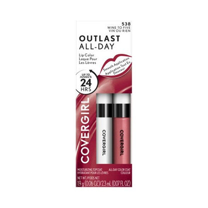 COVERGIRL Outlast All-Day Lip Color with Topcoat - 538 Wine To Five