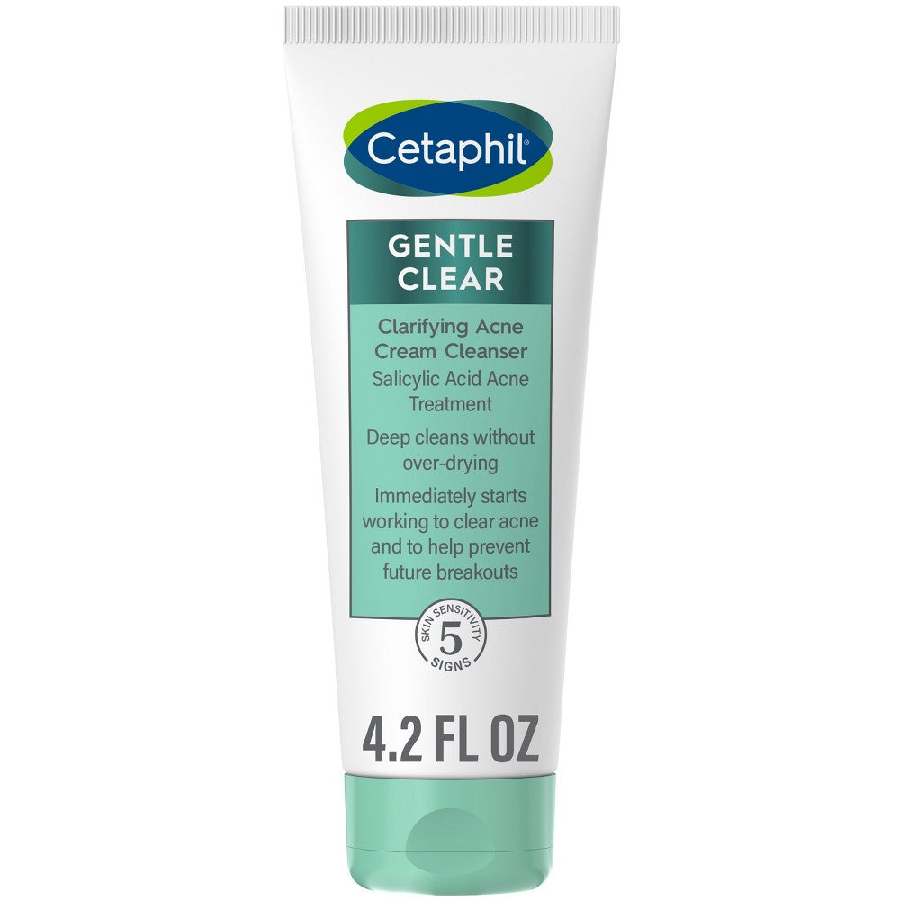 Cetaphil Gentle Clear Cream Cleanser Clarifying Acne 4.2oz