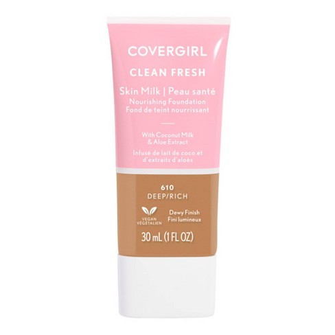 COVERGIRL Clean Fresh Skin Milk Foundation Dewy Finish - 610 Rich/Deep