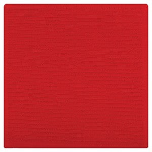 MUkitchen 100% Cotton Ridged Solid Cloth - Ruby, 12"x12"