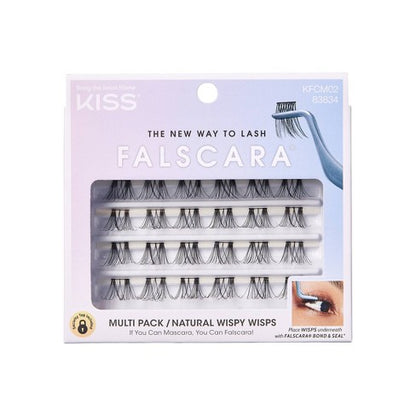 KISS Falscara Natural Wispy False Lash Clusters Multipack 02 - 30 count