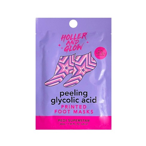 HOLLER AND GLOW Pedi Superstar Peeling Glycolic Acid Foot Mask